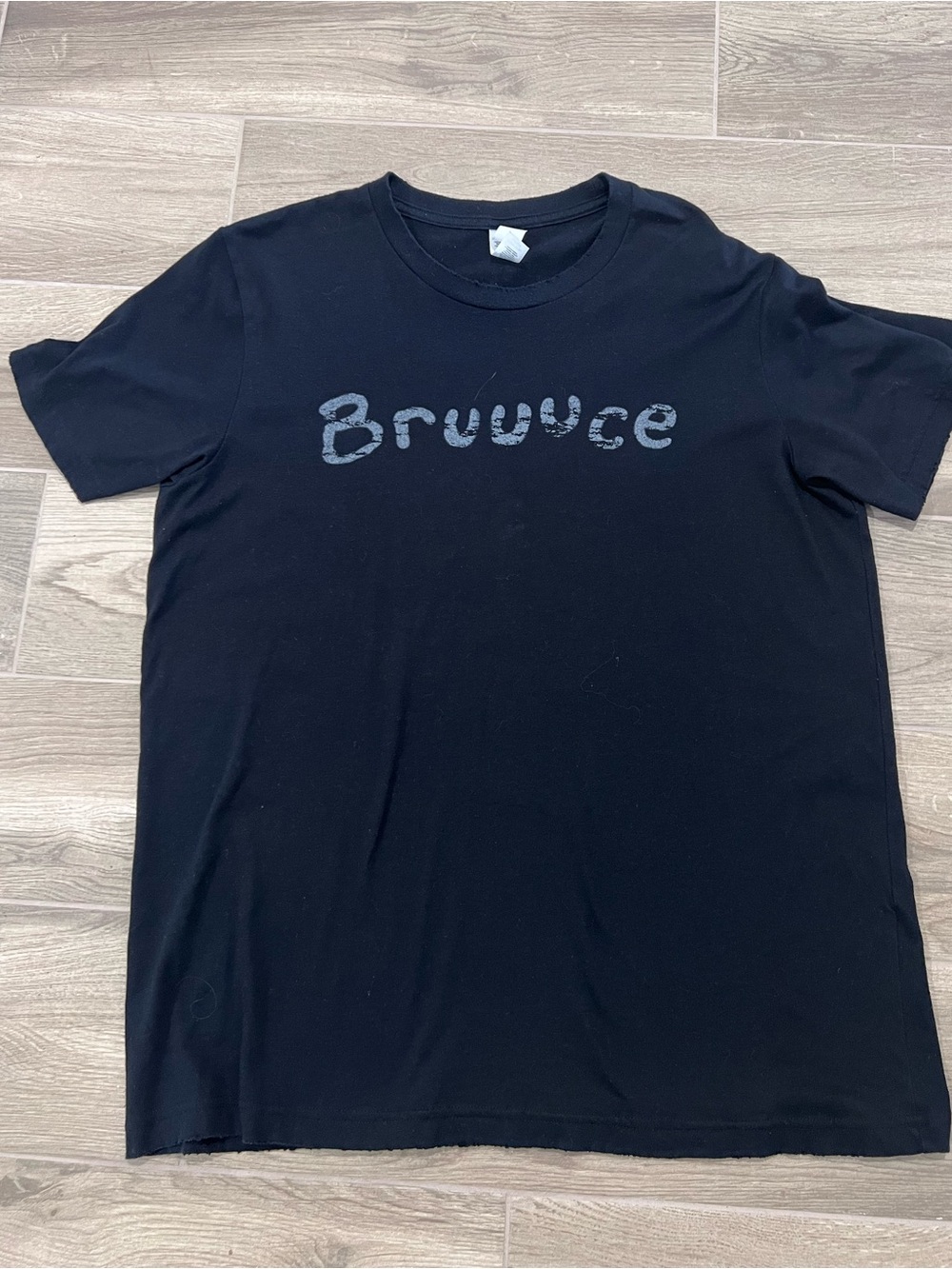 Bruce Springsteen "BRUUUCE" E Street Clothing Co USA Made Size L Canvas Raw Edge